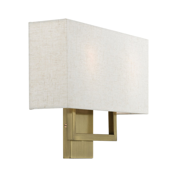 Livex Lighting 50995-01 Two Light Wall Sconce, Antique Brass