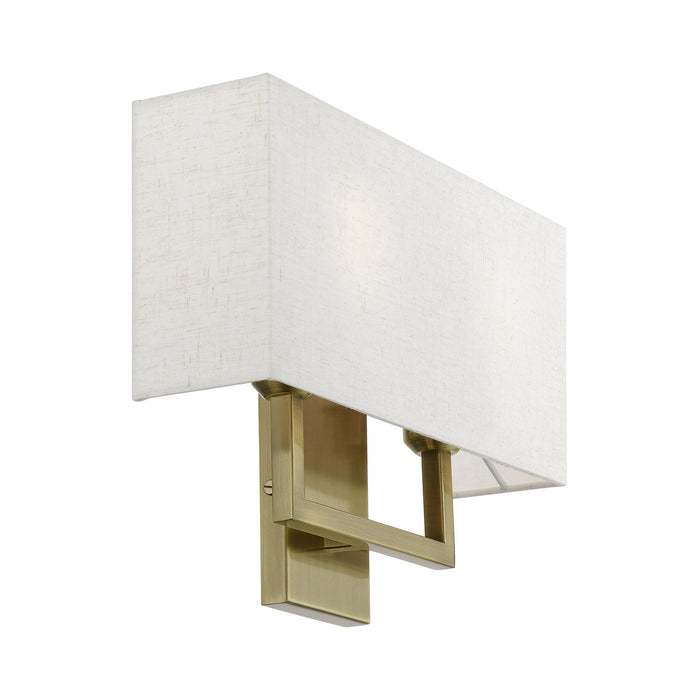 Livex Lighting 50995-01 Two Light Wall Sconce, Antique Brass