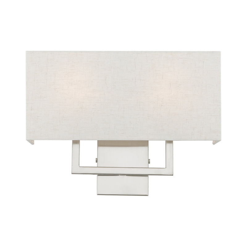 Livex Lighting 50995-91 Two Light Wall Sconce, Brushed Nickel