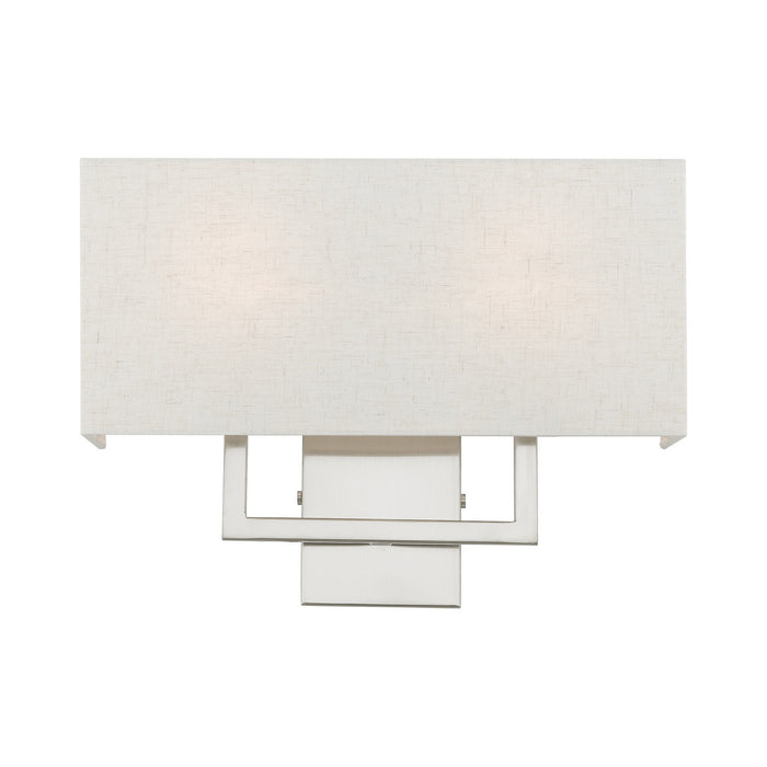 Livex Lighting 50995-91 Two Light Wall Sconce, Brushed Nickel