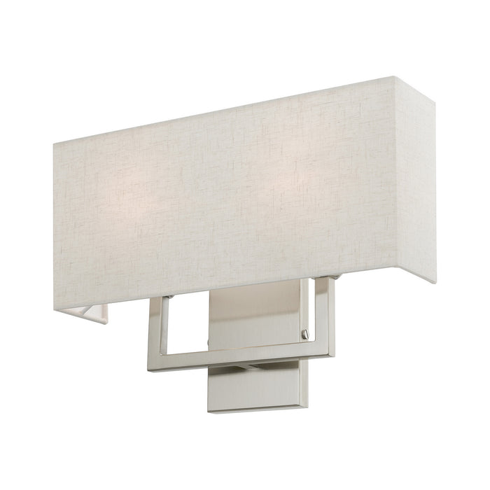 Livex Lighting 50995-91 Two Light Wall Sconce, Brushed Nickel
