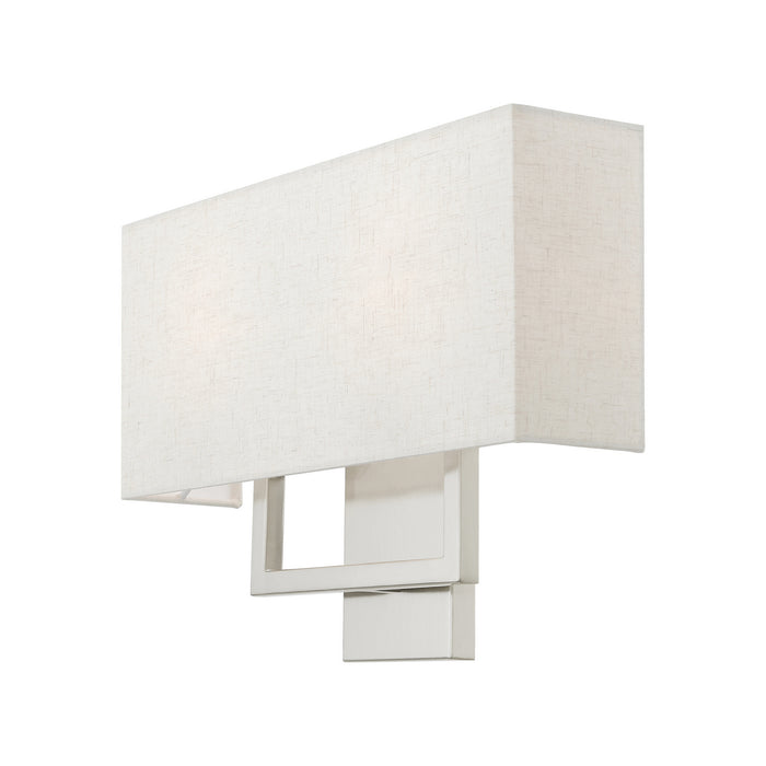Livex Lighting 50995-91 Two Light Wall Sconce, Brushed Nickel