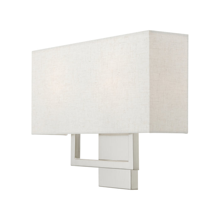 Livex Lighting 50995-91 Two Light Wall Sconce, Brushed Nickel