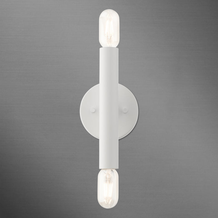 Livex Lighting 51132-03 Two Light Wall Sconce, White