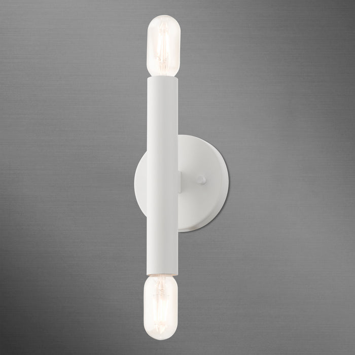 Livex Lighting 51132-03 Two Light Wall Sconce, White