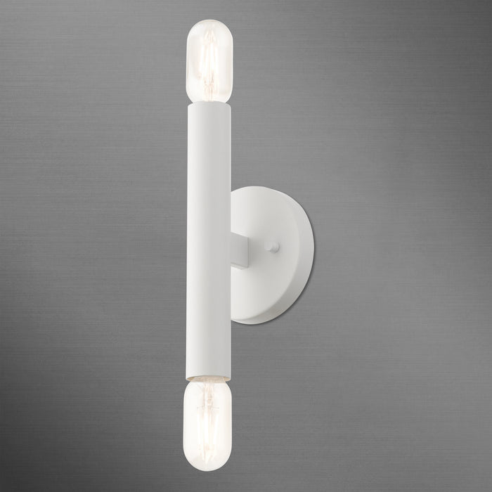 Livex Lighting 51132-03 Two Light Wall Sconce, White