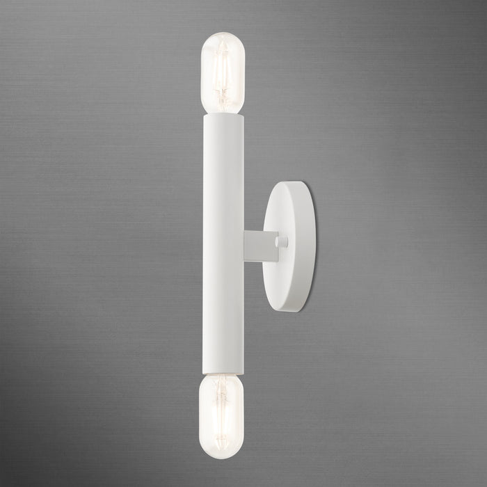 Livex Lighting 51132-03 Two Light Wall Sconce, White