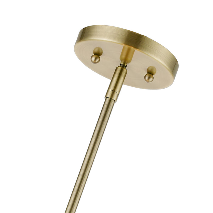 Livex Lighting 52137-01 Four Light Chandelier, Antique Brass