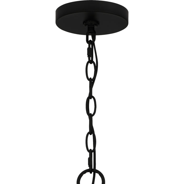 Quoizel ADL2820MBK Four Light Pendant, Matte Black