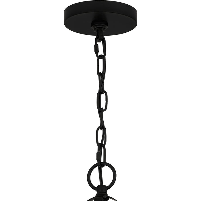 Quoizel ADL5026MBK Six Light Chandelier, Matte Black