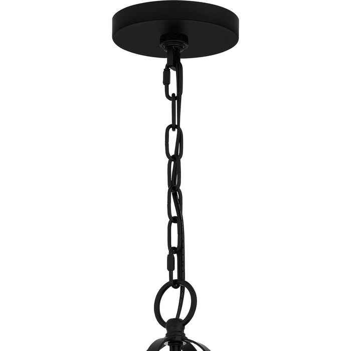 Quoizel ADL5030MBK Nine Light Chandelier, Matte Black