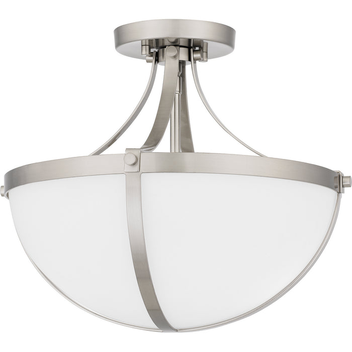 Quoizel ATB1714BN Two Light Semi Flush Mount, Brushed Nickel