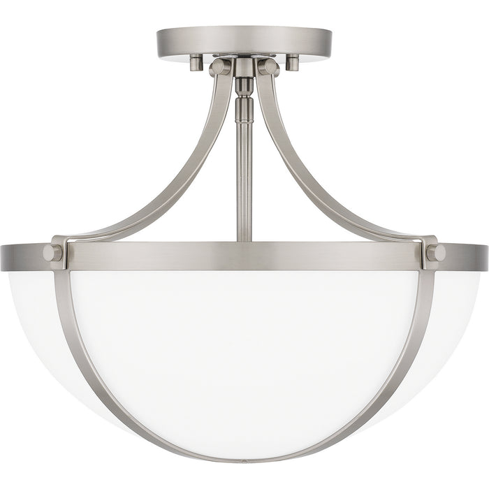 Quoizel ATB1714BN Two Light Semi Flush Mount, Brushed Nickel