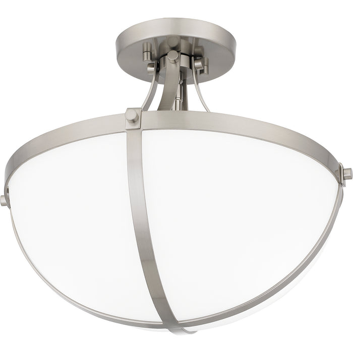 Quoizel ATB1714BN Two Light Semi Flush Mount, Brushed Nickel