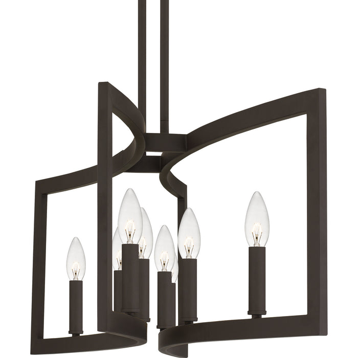 Quoizel BEU838OZ Eight Light Island Chandelier, Old Bronze