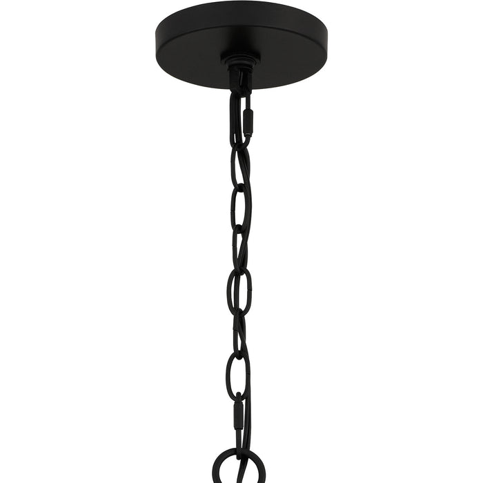 Quoizel BGA5021MBK Six Light Chandelier, Matte Black