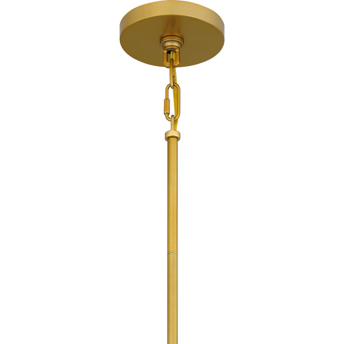 Quoizel BSM5028W Six Light Chandelier, Matte White