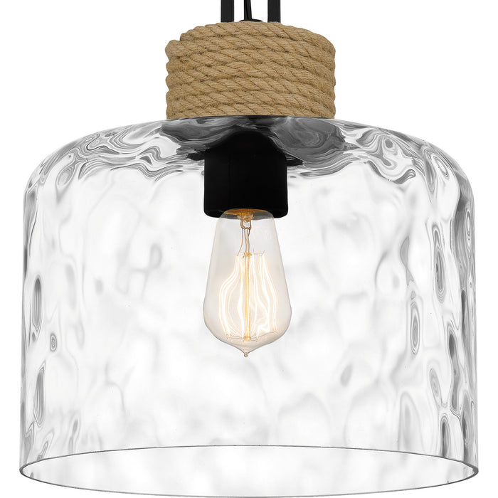 Quoizel BTC1512MBK One Light Mini Pendant, Matte Black