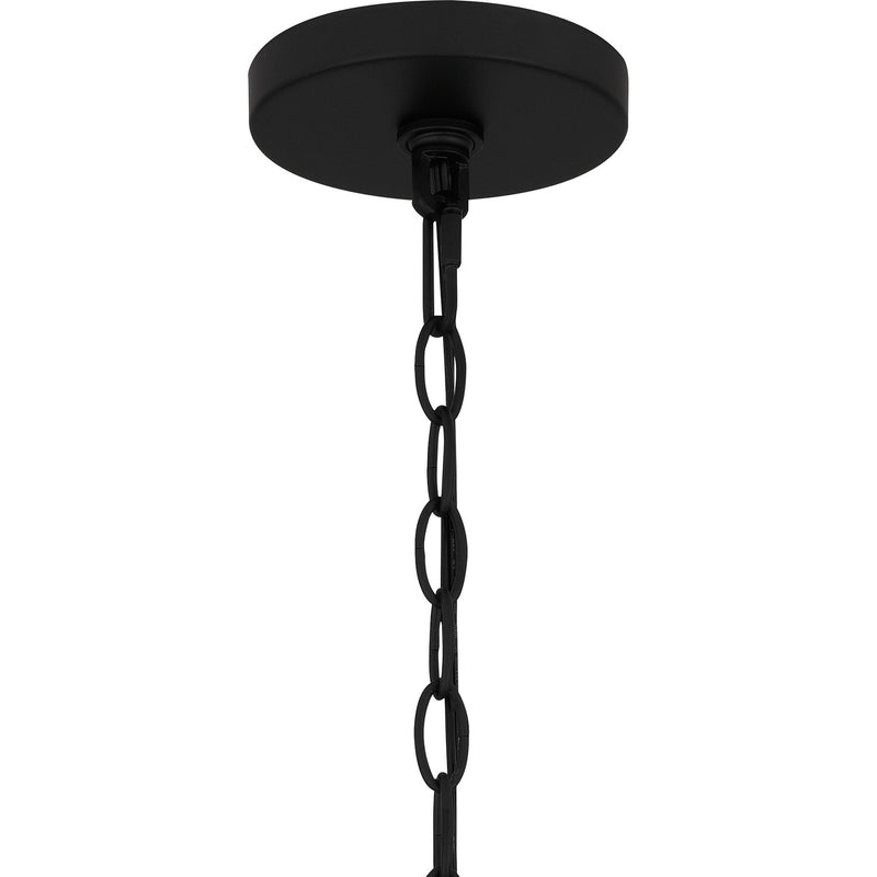 Quoizel BTC1512MBK One Light Mini Pendant, Matte Black