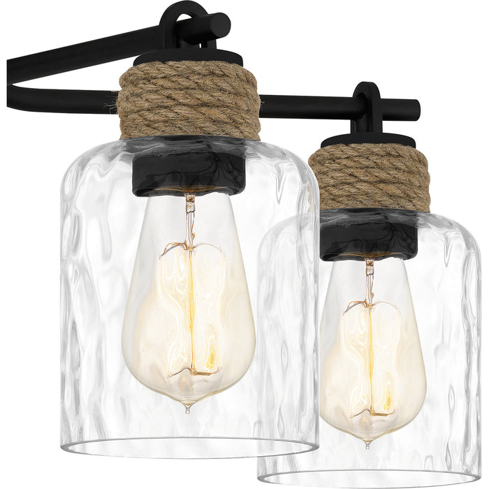 Quoizel BTC5025MBK Five Light Chandelier, Matte Black