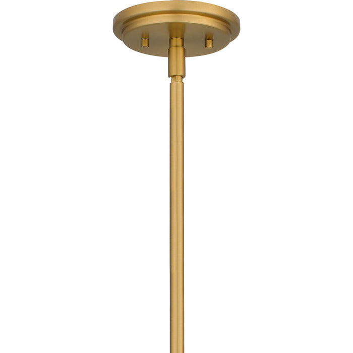 Quoizel CBR5028BWS Eight Light Chandelier, Brushed Weathered Brass