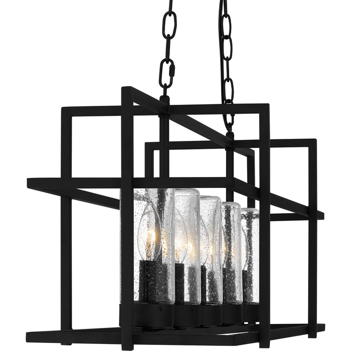 Quoizel DMN537EK Five Light Island Chandelier, Earth Black