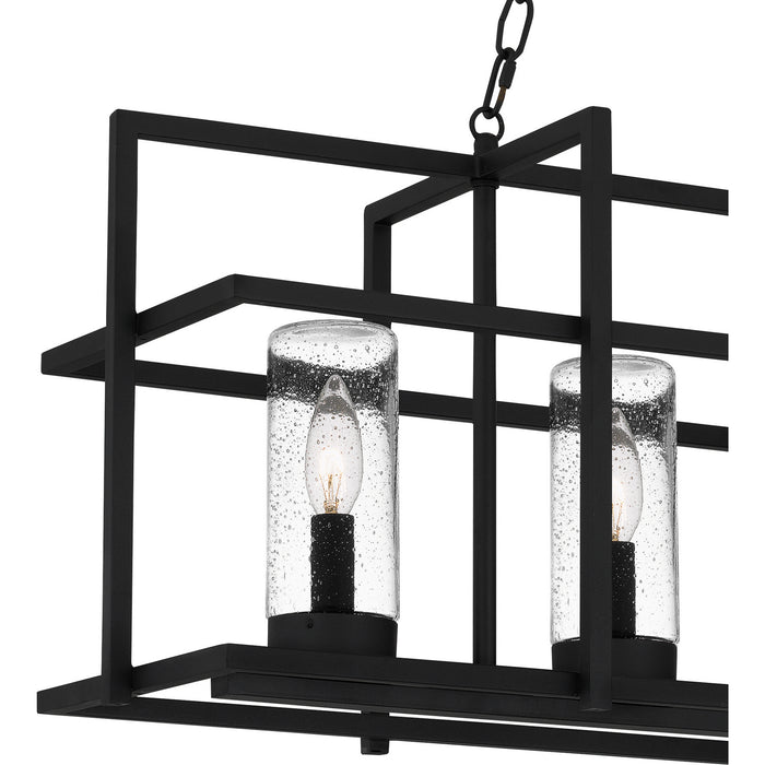 Quoizel DMN537EK Five Light Island Chandelier, Earth Black