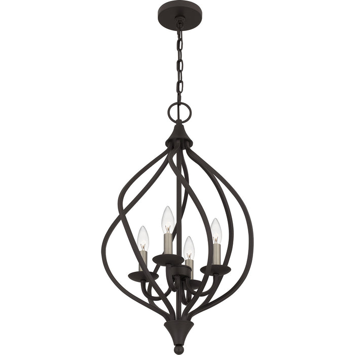 Quoizel DUP2816OZ Four Light Pendant, Old Bronze