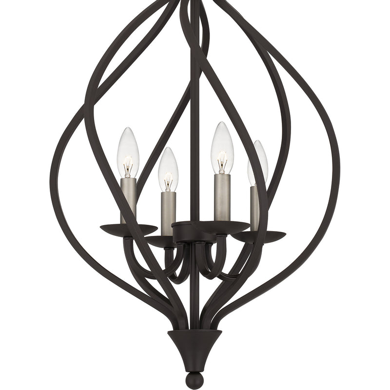 Quoizel DUP2816OZ Four Light Pendant, Old Bronze