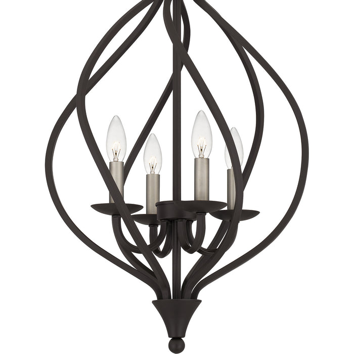 Quoizel DUP2816OZ Four Light Pendant, Old Bronze