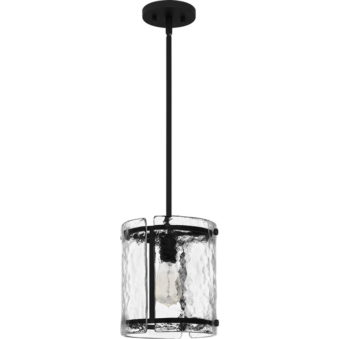 Quoizel FTS1509EK One Light Mini Pendant, Earth Black