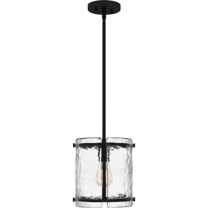 Quoizel FTS1509EK One Light Mini Pendant, Earth Black