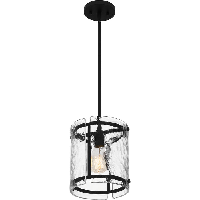 Quoizel FTS1509EK One Light Mini Pendant, Earth Black