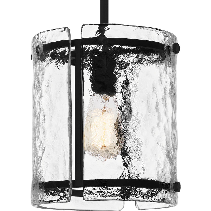 Quoizel FTS1509EK One Light Mini Pendant, Earth Black