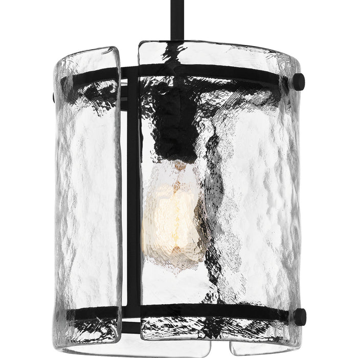 Quoizel FTS1509EK One Light Mini Pendant, Earth Black