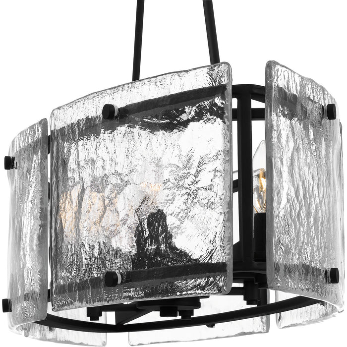 Quoizel FTS638EK Six Light Island Chandelier, Earth Black