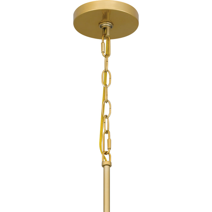 Quoizel GRL5026MBK Six Light Chandelier, Matte Black