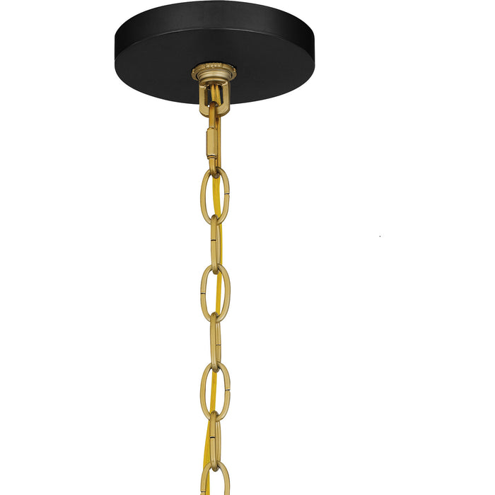 Quoizel KNW2814MBK Four Light Pendant, Matte Black