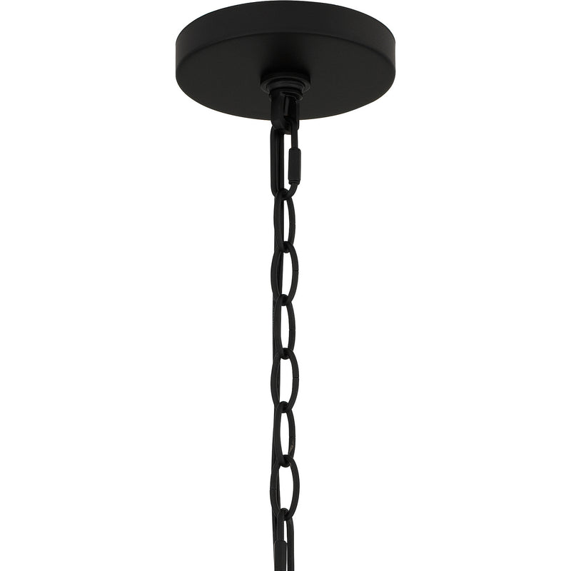 Quoizel LGR5026MBK Five Light Chandelier, Matte Black