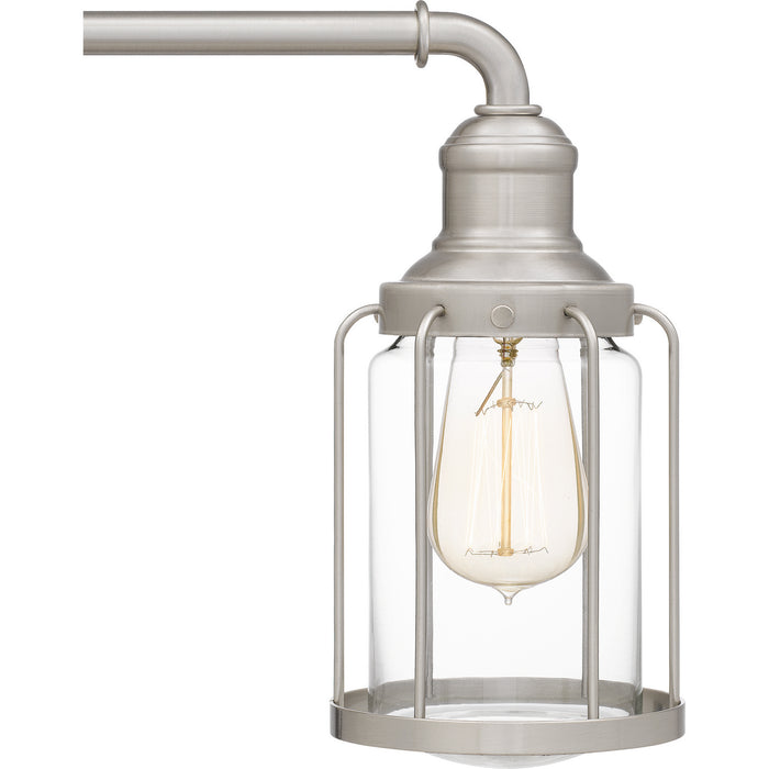 Quoizel LUD8634BN Four Light Bath, Brushed Nickel