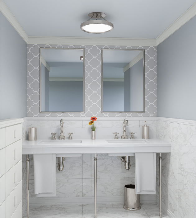 Quoizel OST1811BN LED Semi Flush Mount, Brushed Nickel