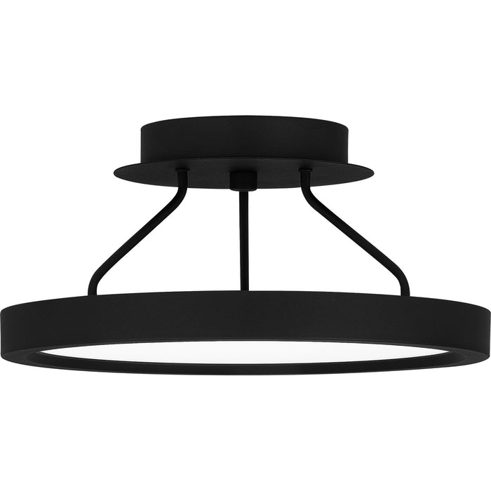Quoizel OST1811EK LED Semi Flush Mount, Earth Black