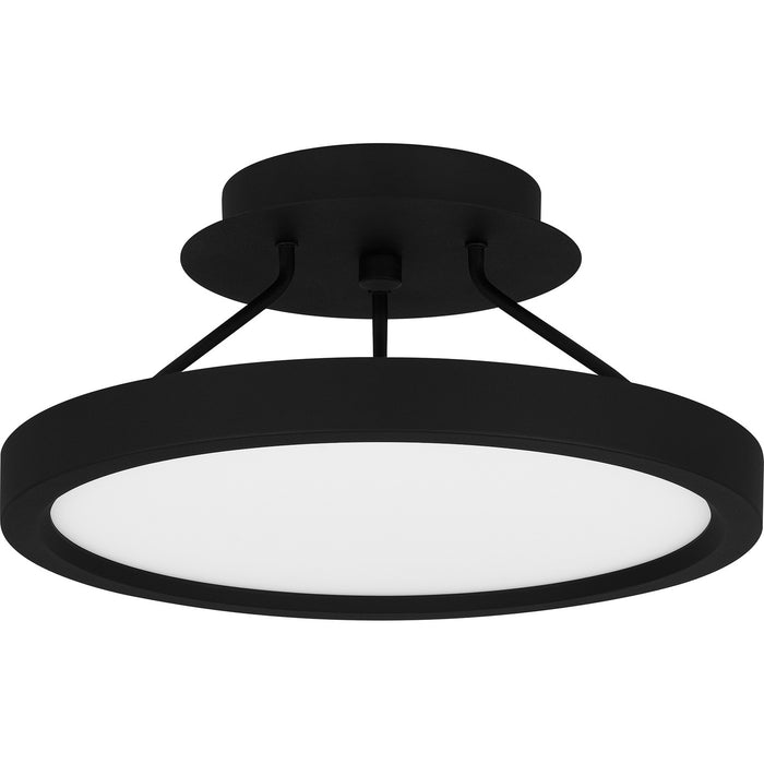 Quoizel OST1811EK LED Semi Flush Mount, Earth Black