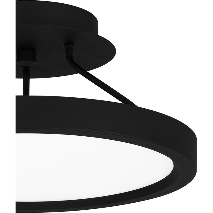 Quoizel OST1811EK LED Semi Flush Mount, Earth Black