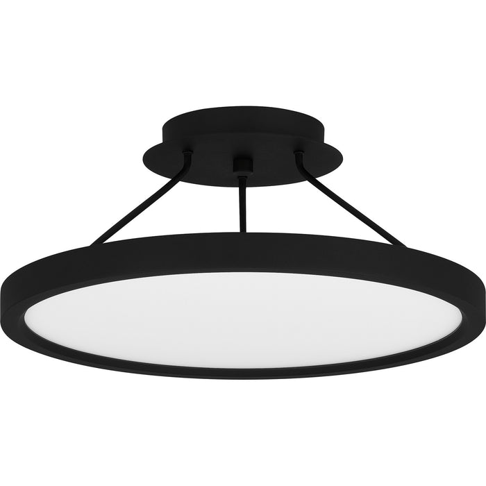 Quoizel OST1815EK LED Semi Flush Mount, Earth Black