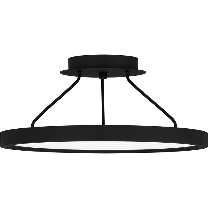 Quoizel OST1815EK LED Semi Flush Mount, Earth Black