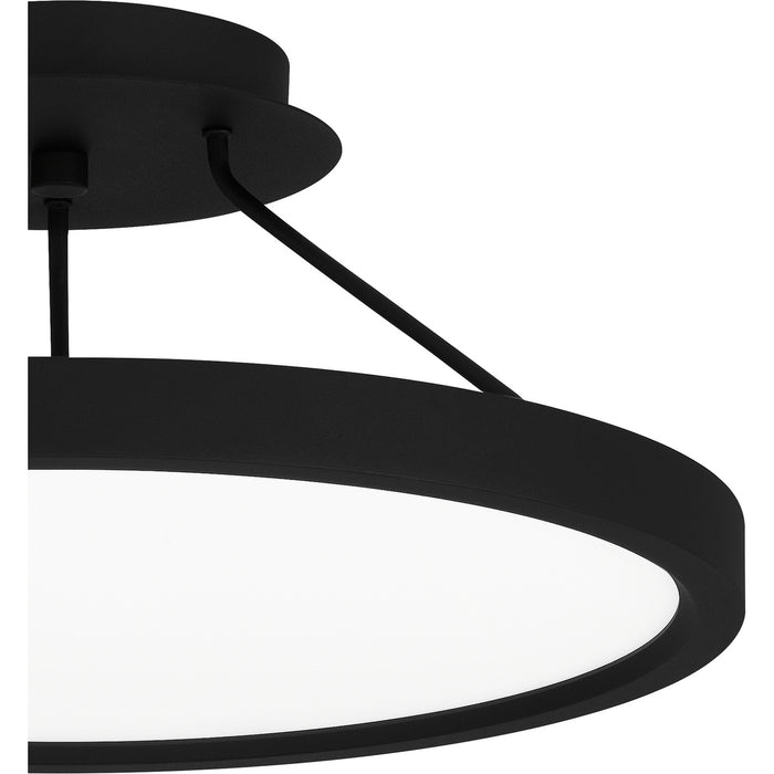 Quoizel OST1815EK LED Semi Flush Mount, Earth Black