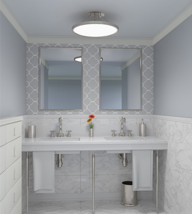 Quoizel OST1820BN LED Semi Flush Mount, Brushed Nickel