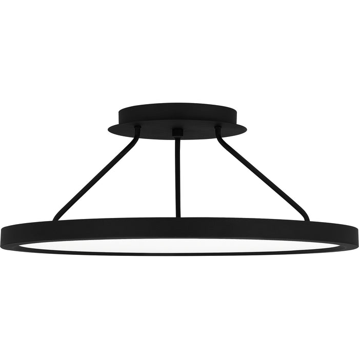 Quoizel OST1820EK LED Semi Flush Mount, Earth Black