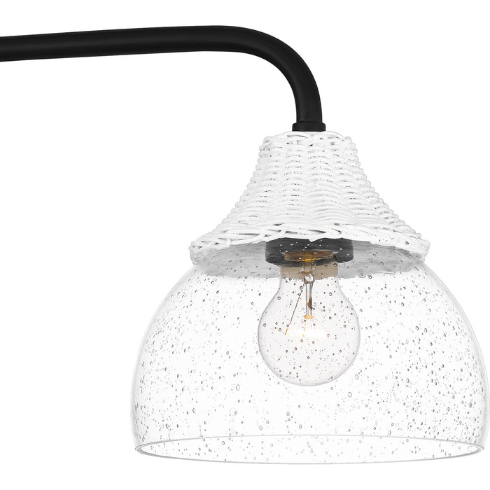 Quoizel OTN336MBK Three Light Island Chandelier, Matte Black